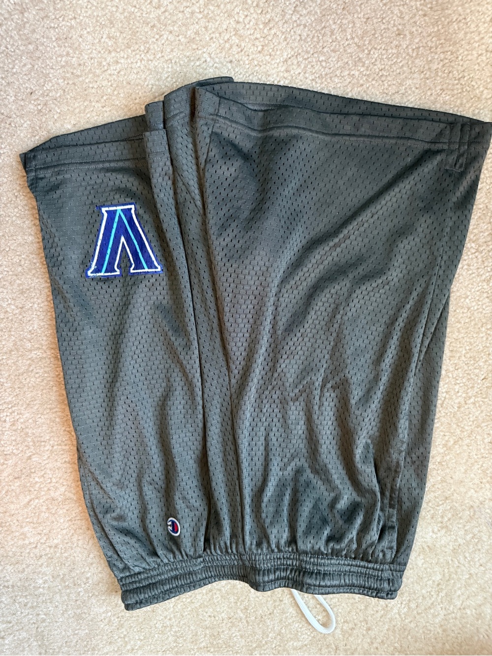 Villanova Champion Gray Swim Trunks with White Drawstring